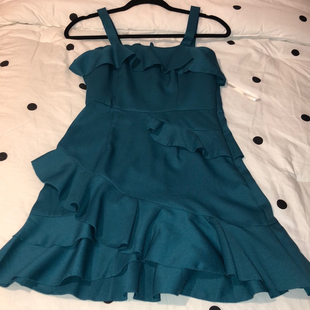 Ruffled mini dress